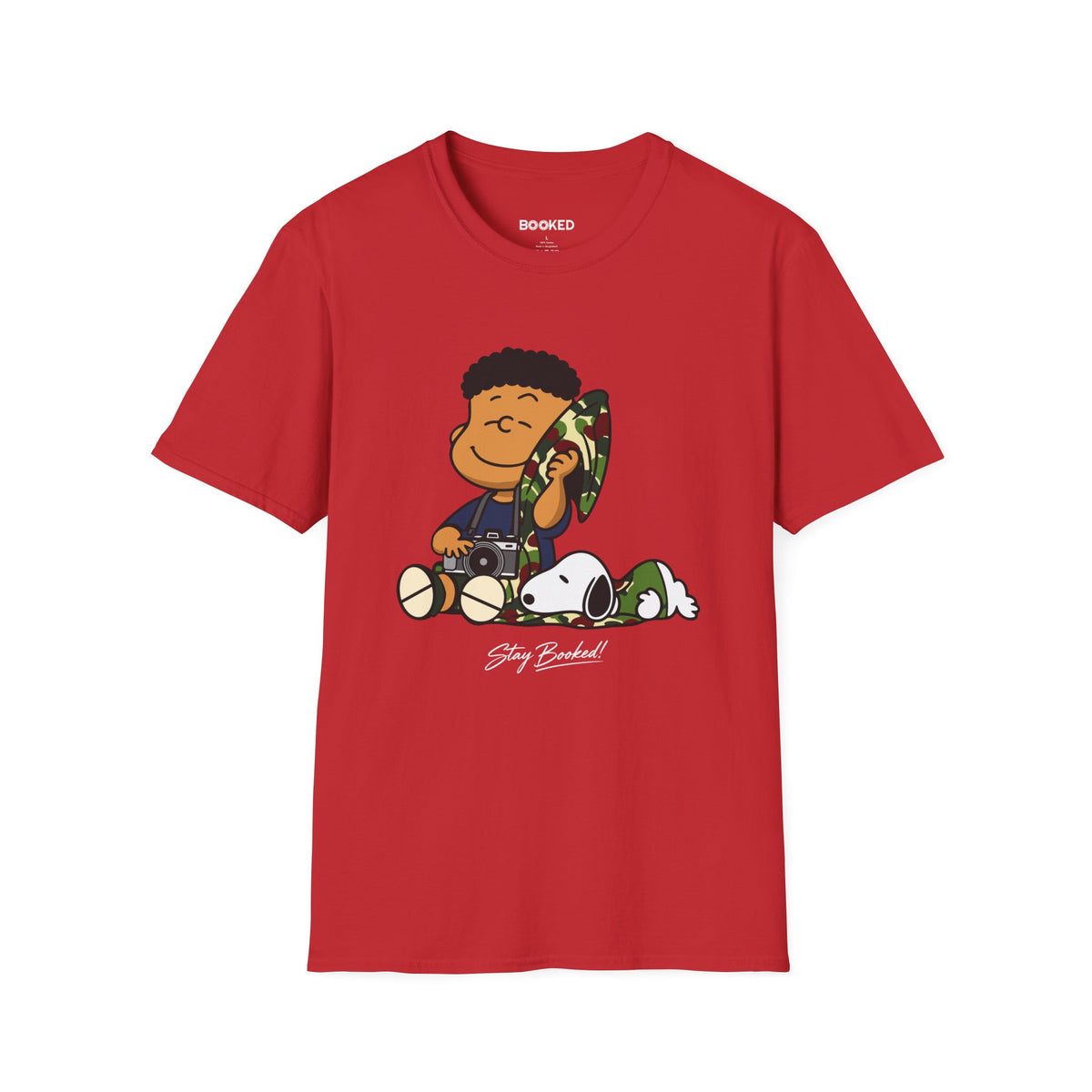 Snoopy & Brown Linus Camera Unisex T-Shirt