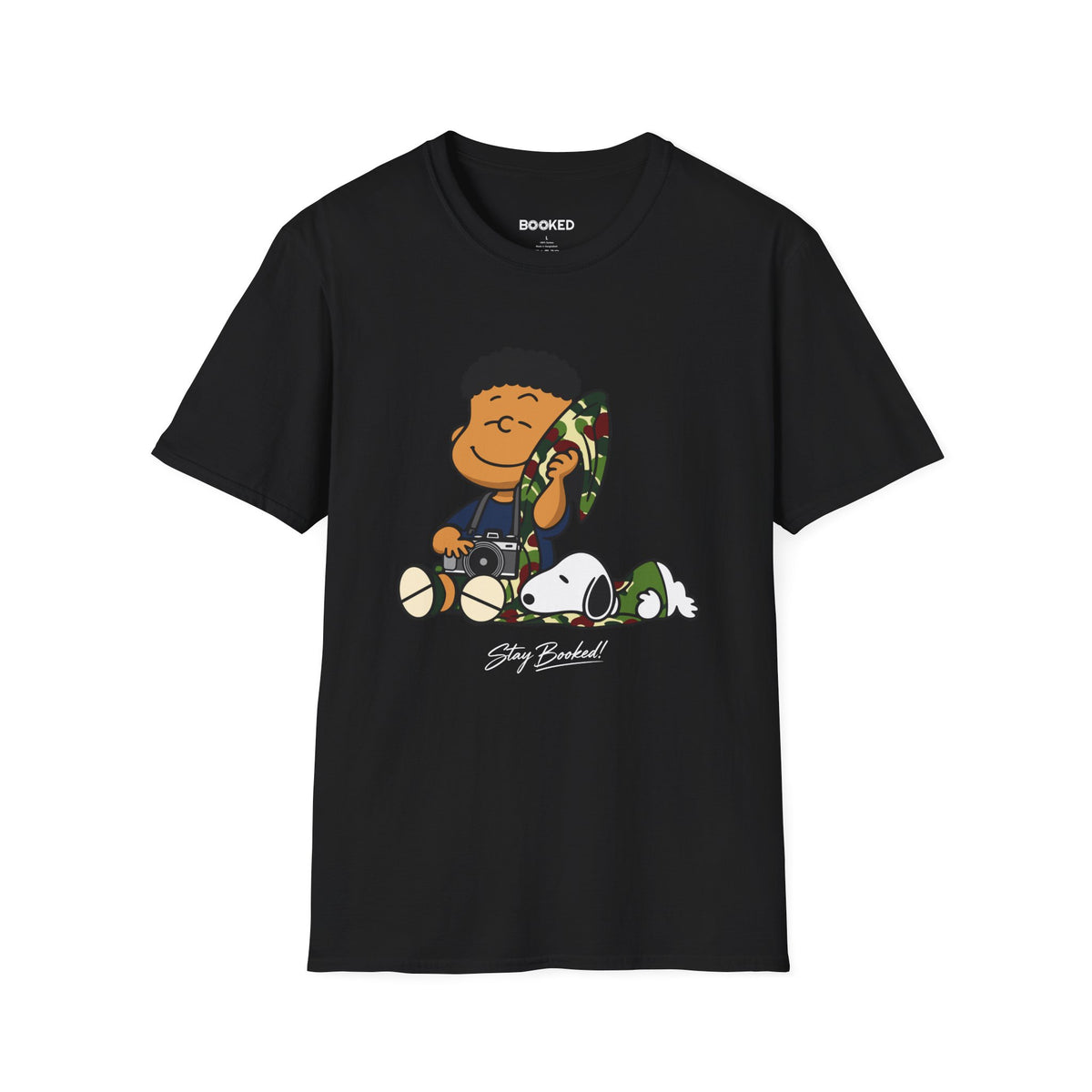 Snoopy & Brown Linus Camera Unisex T-Shirt
