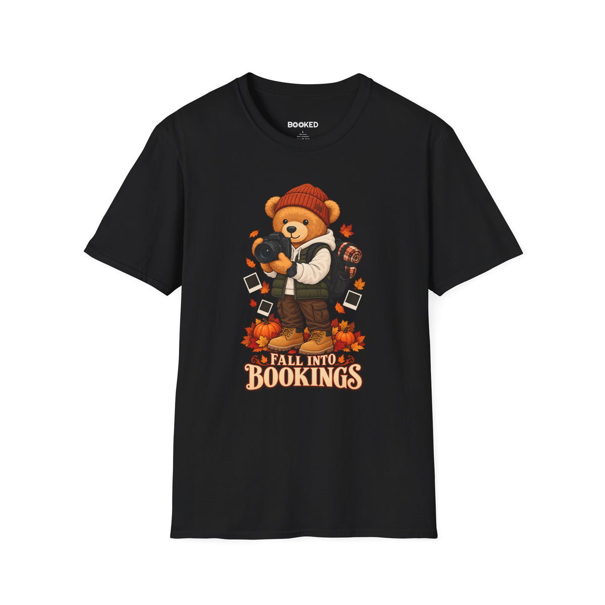 Fall Into Bookings Bear Unisex T-Shirt