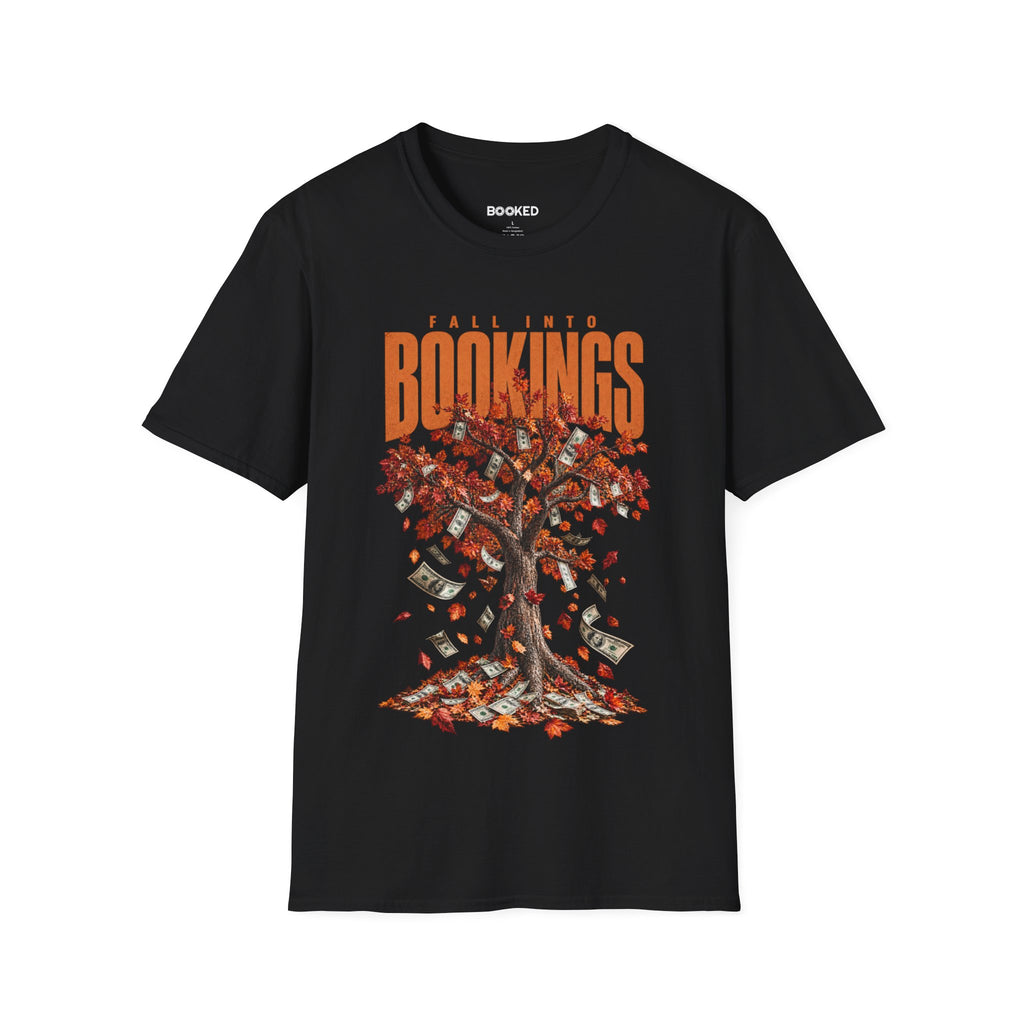 Fall Into Bookings Unisex T-Shirt