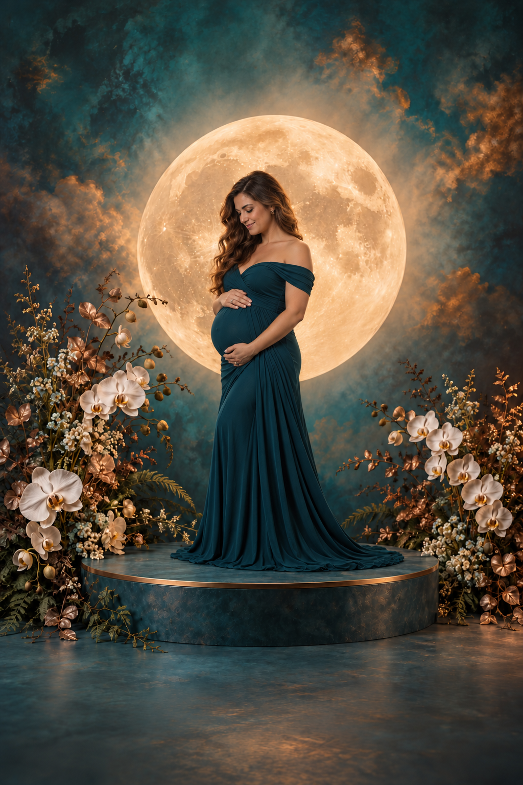 Maternity Moon II: Celestial Elegance (15 Digital Backdrops)